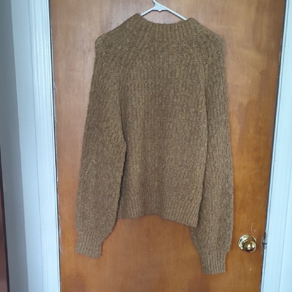 Universal Thread Tan Cable Knit Turtleneck Sweater - image 3
